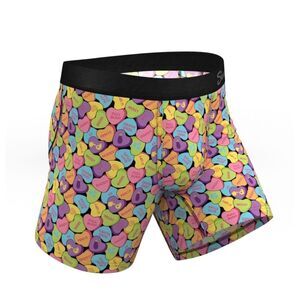 New Shinesty The Candy Crush Candy Hearts Ball Hammock Pouch Underwear Sz Small